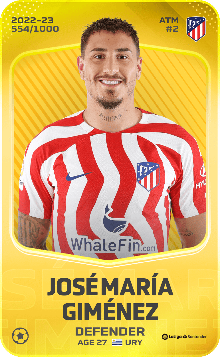José María Giménez 2022-23 • Limited 554/1000
