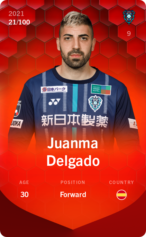 Sorare - Sorare Official - Juanma Delgado 2021-22 • Rare 21/100 - NFT # 110255358397605789964254377838381013270143705807082831365844788379575152889177