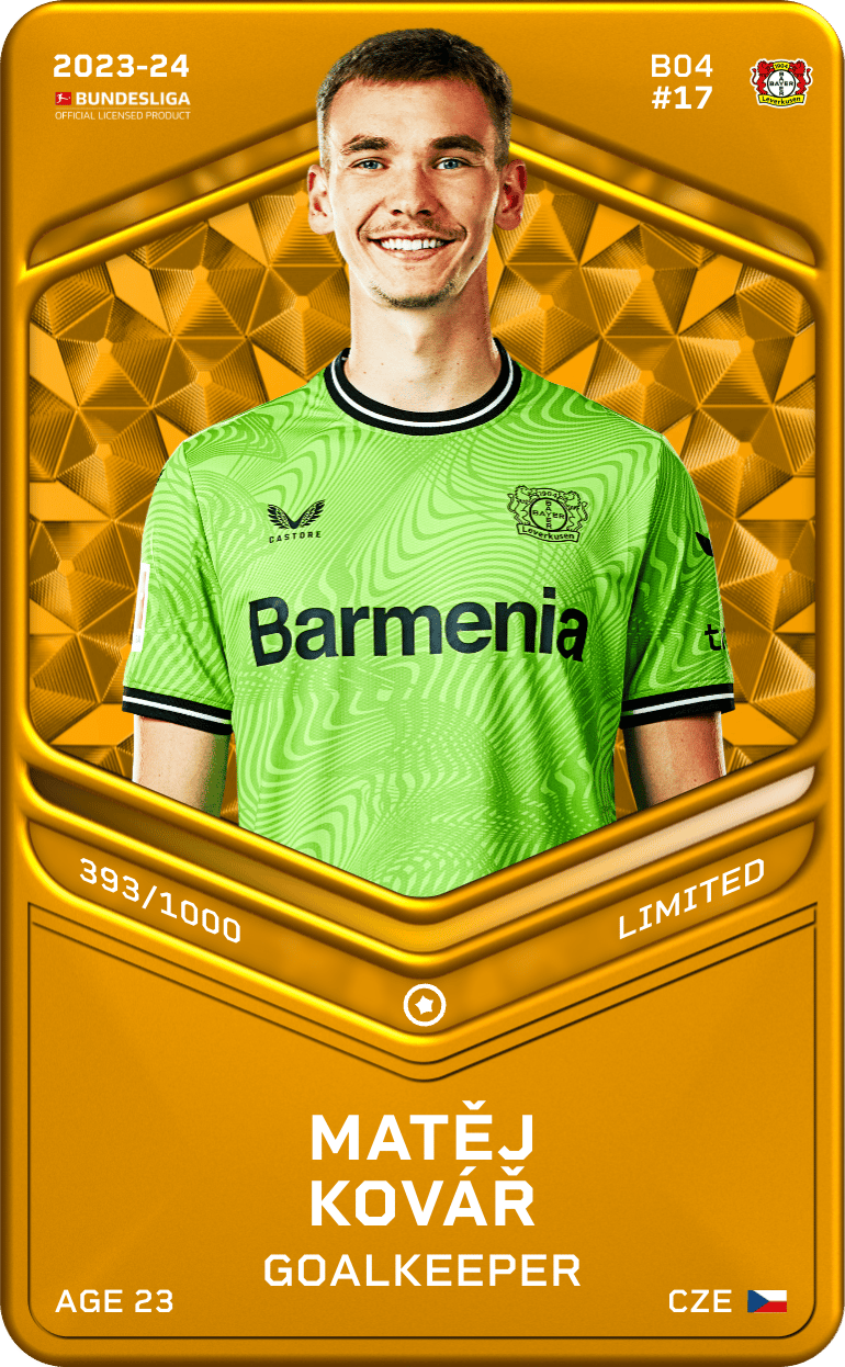 Matěj Kovář 2023-24 • Limited 393/1000