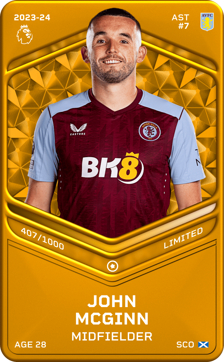 John  McGinn 2023-24 • Limited 407/1000
