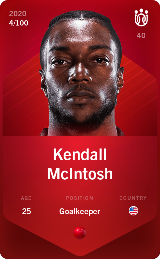 Sorare - Sorare Official - Kendall McIntosh 2020-21 • Rare 4/100 - NFT # 87894804435208697306526075560788931282002589914987266703592042590084838002838
