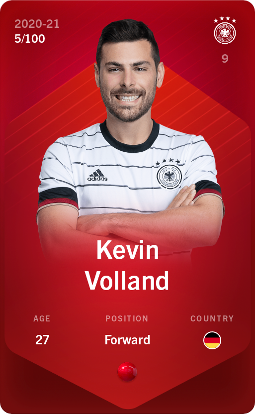 Sorare - Sorare Official - Kevin Volland 2020-21 • Rare 5/100 - NFT # 25962135217481069996496466608820037086321166305586301937069139741804322769978