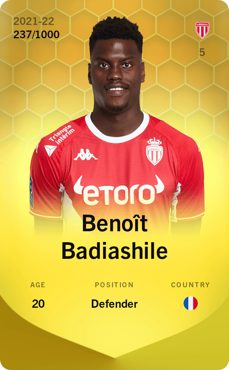 Benoît Badiashile 2021-22 • Limited 237/1000