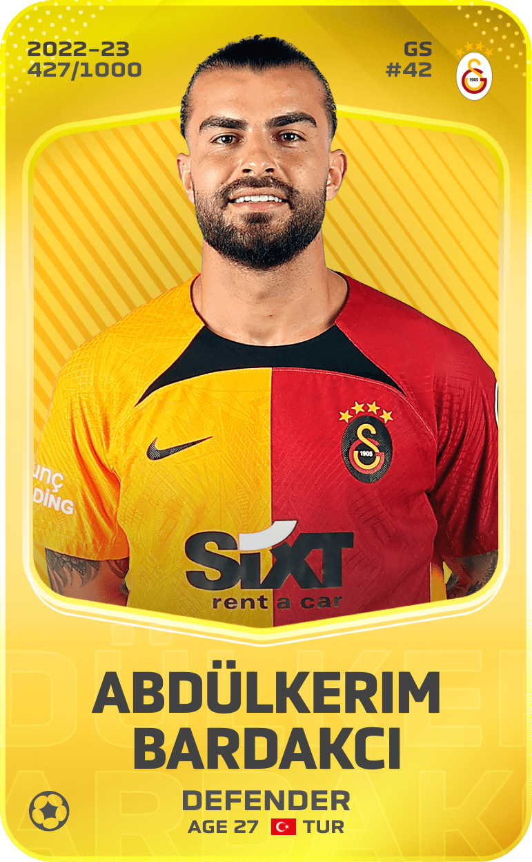 Abdülkerim Bardakcı 2022-23 • Limited 427/1000