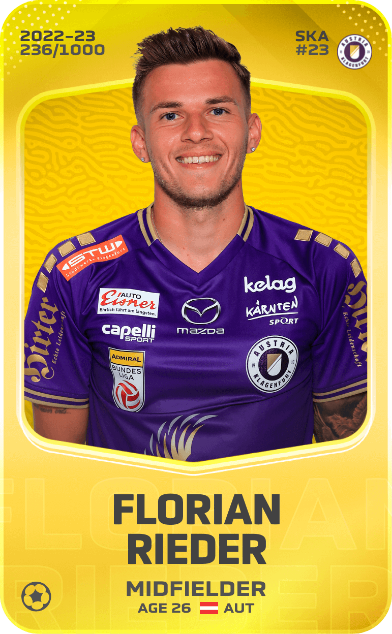 Florian Rieder 2022-23 • Limited 236/1000