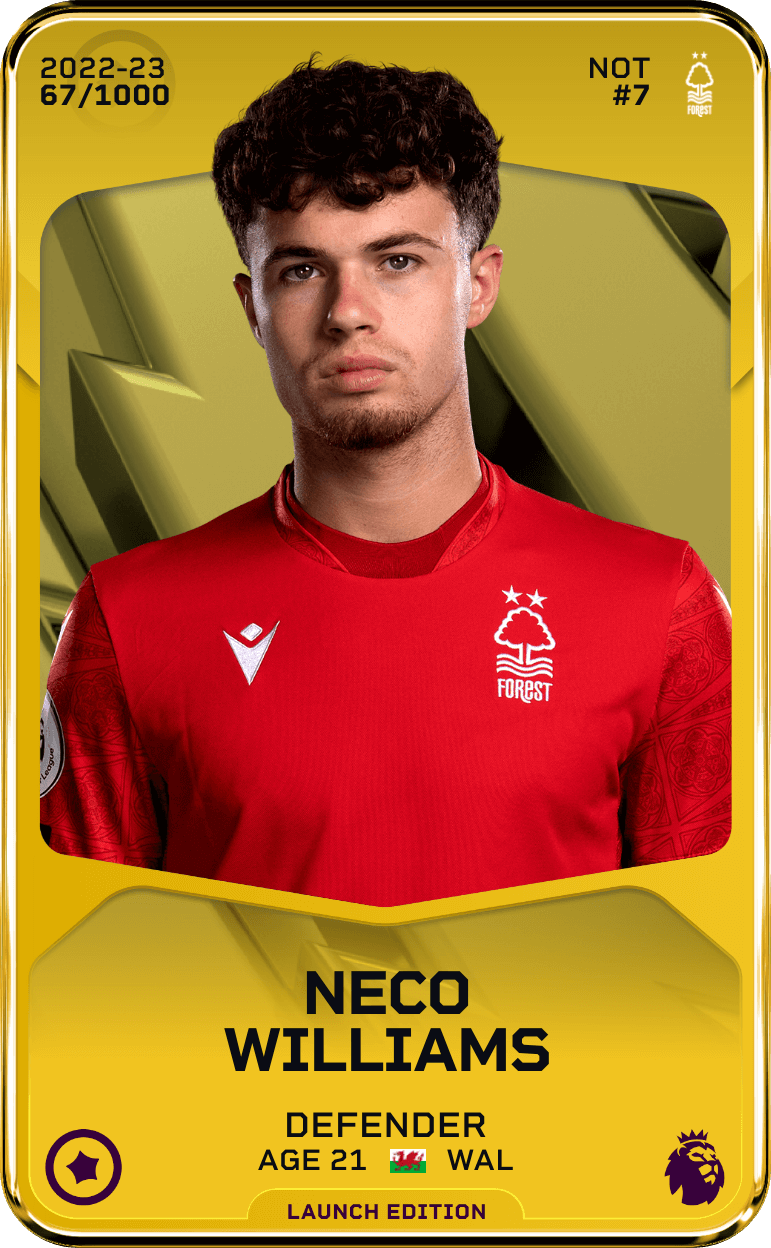 Neco Williams 2022-23 • Limited 67/1000