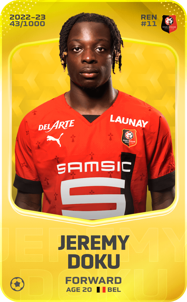 Jeremy Doku 2022-23 • Limited 43/1000