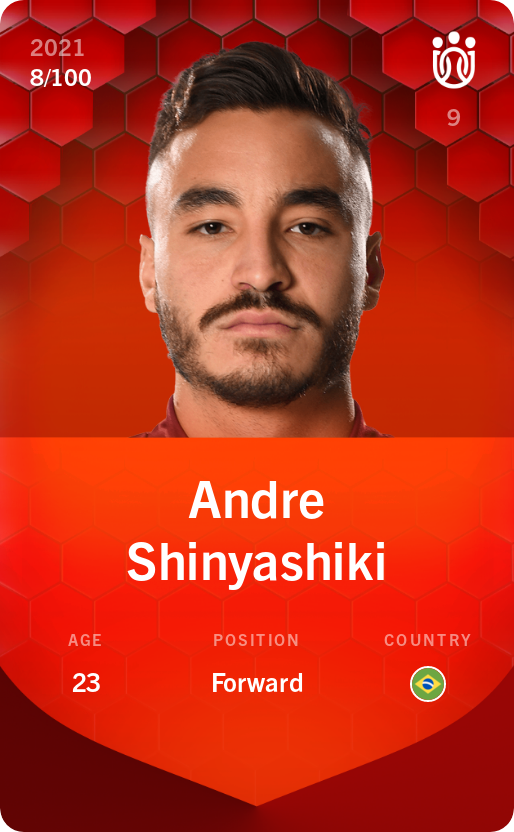 Sorare - Sorare Official - Andre Shinyashiki 2021-22 • Rare 8/100 - NFT # 63934984727898423582374198212017306244475037622408951653737125402988168483290