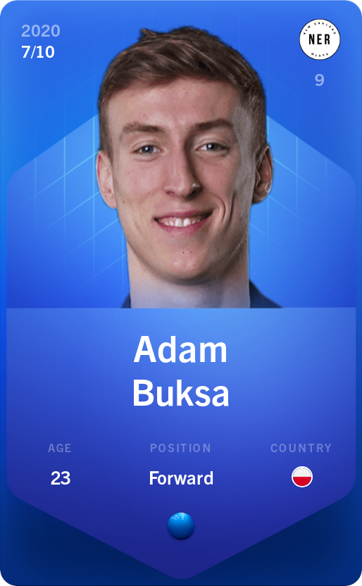 Sorare - Sorare Official - Adam Buksa 2020-21 • Super Rare 7/10 - NFT # 62711786362136044874522745792606925650439096125546306563191936420732881662397