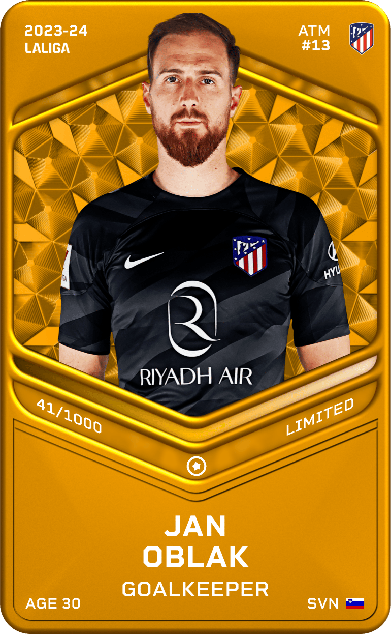 Jan Oblak 2023-24 • Limited 41/1000