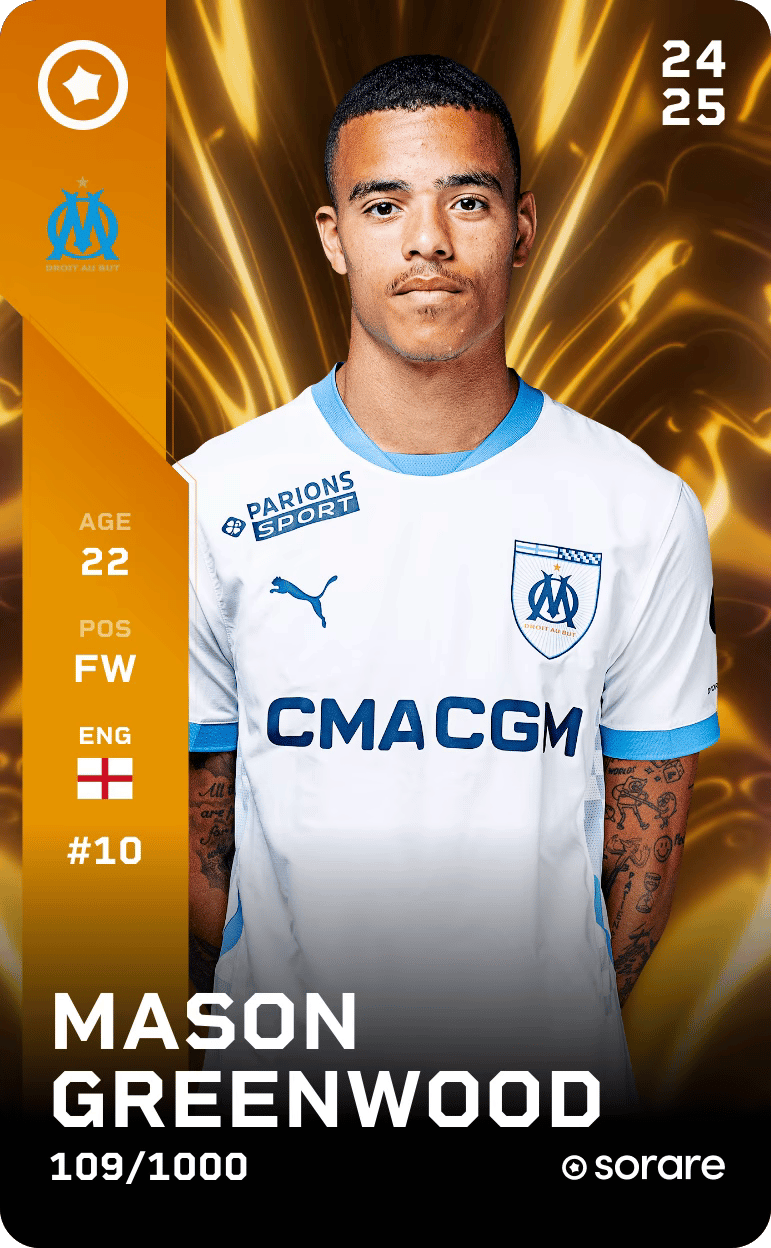 Mason Greenwood 2024-25 • Limited 109/1000