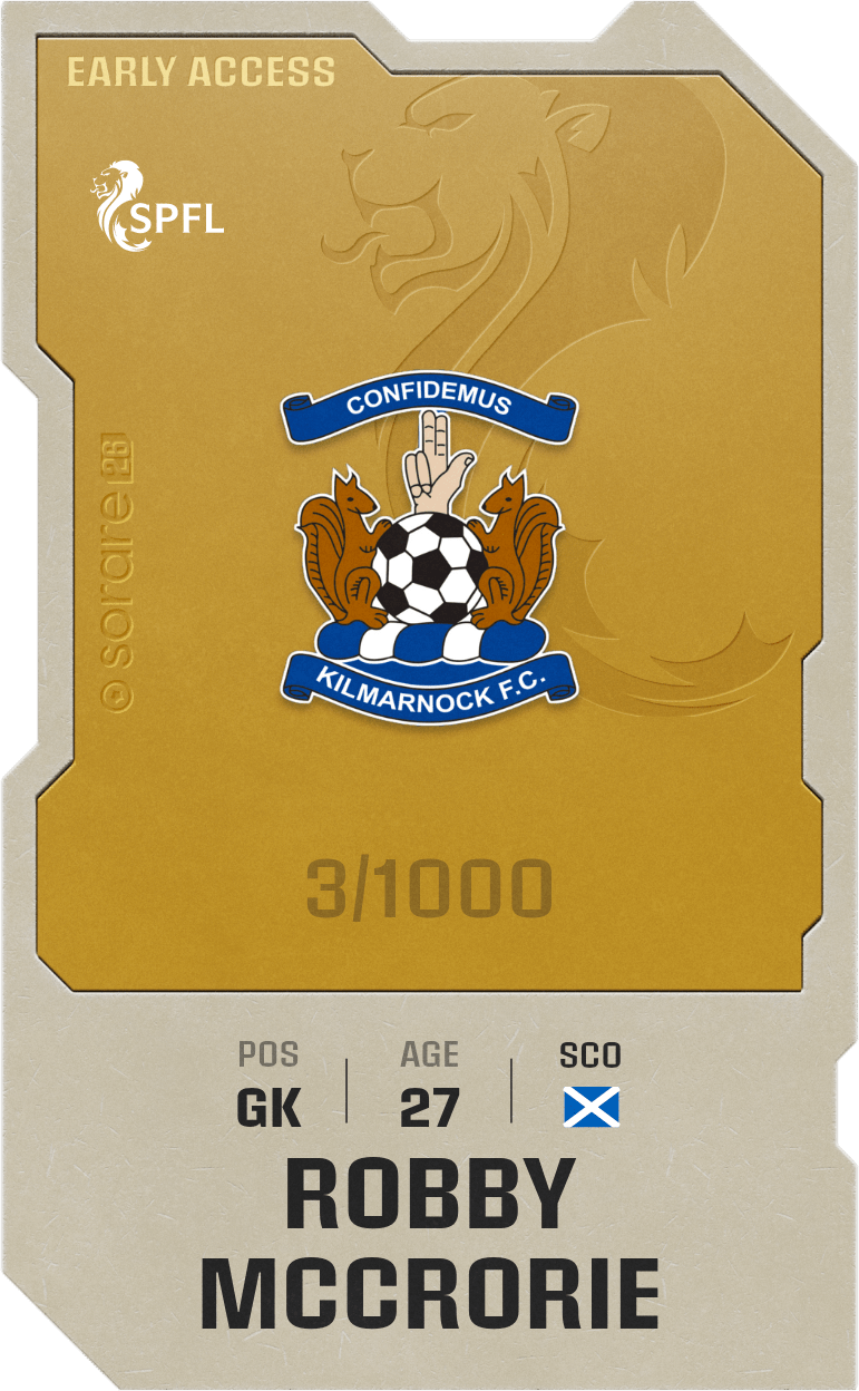 Robby McCrorie 2025-26 • Limited 3/1000