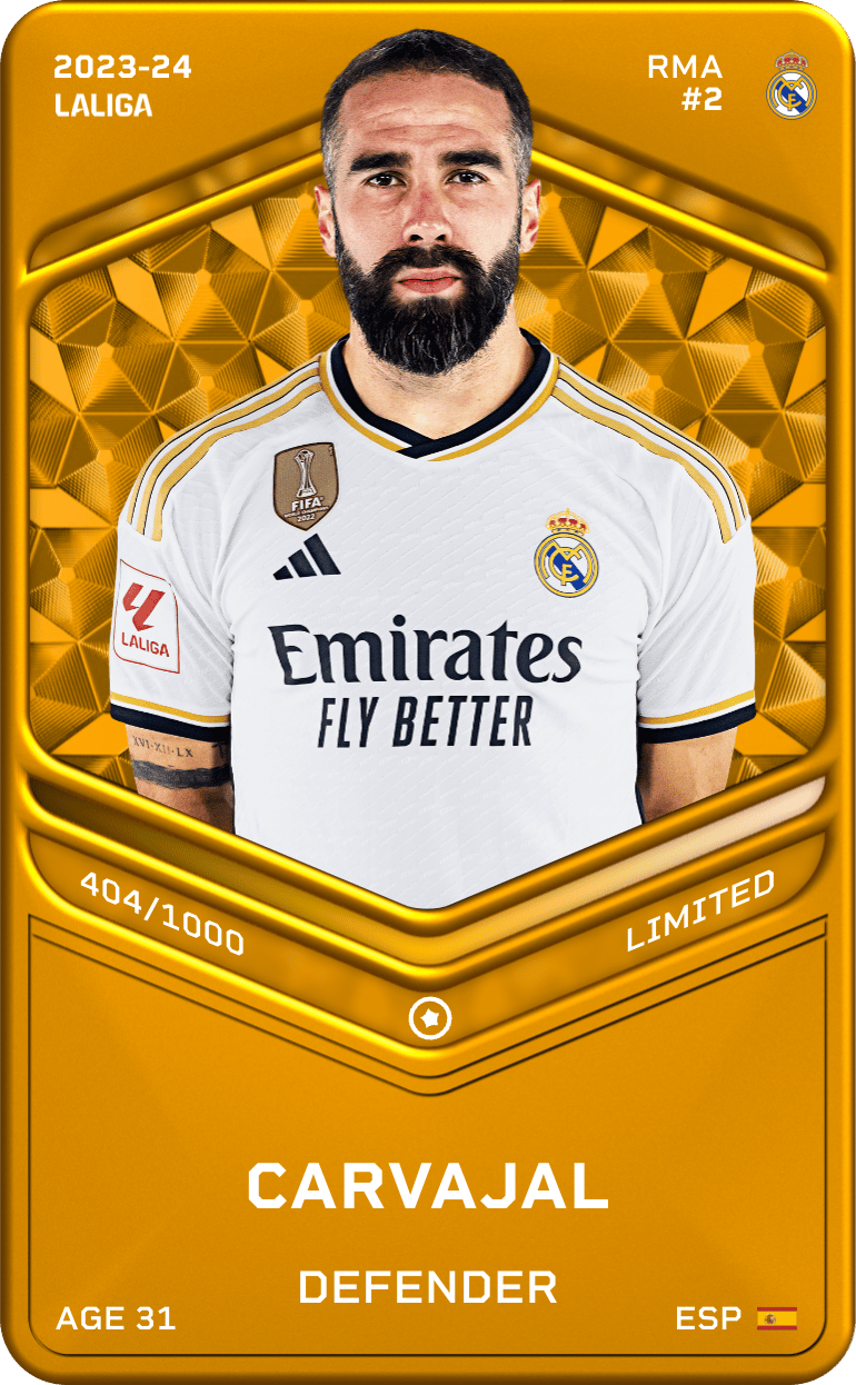 Carvajal 2023-24 • Limited 404/1000