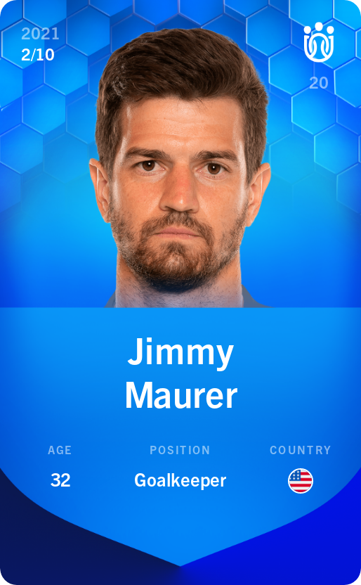 Sorare - Sorare Official - Jimmy Maurer 2021-22 • Super Rare 2/10 - NFT # 31507375044105444596263031733277603326574965850431565298554014747071387218426
