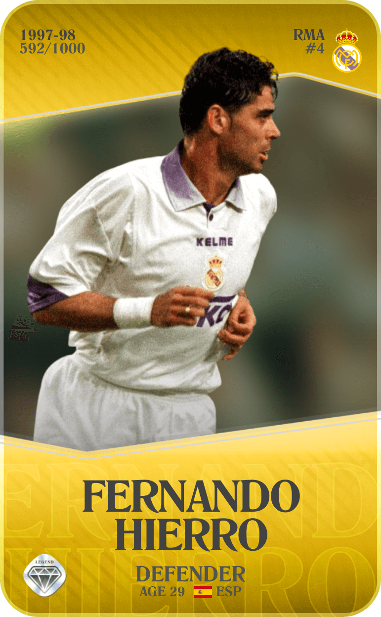 Fernando Hierro 1997-98 • Limited 592/1000