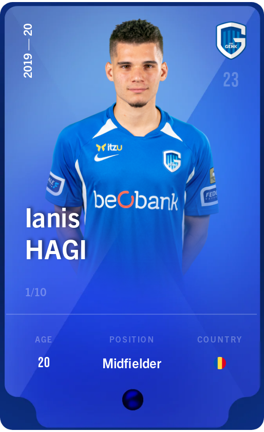 Sorare - Sorare Official - Ianis Hagi 2019-20 • Super Rare 1/10 - NFT # 87786212946354047992541612427332129660938517971556086074499913500463670409845