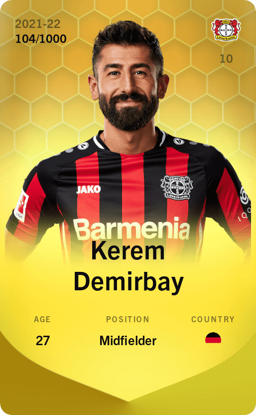Kerem Demirbay 2021-22 • Limited 104/1000