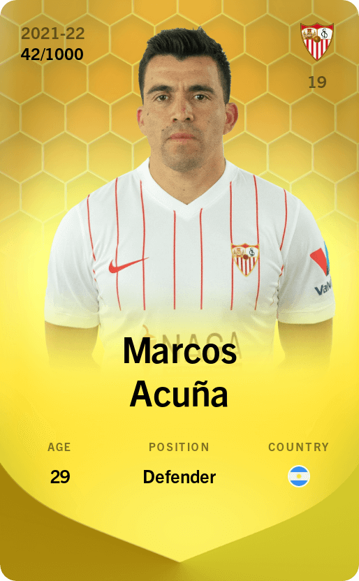 Marcos Acuña 2021-22 • Limited 42/1000