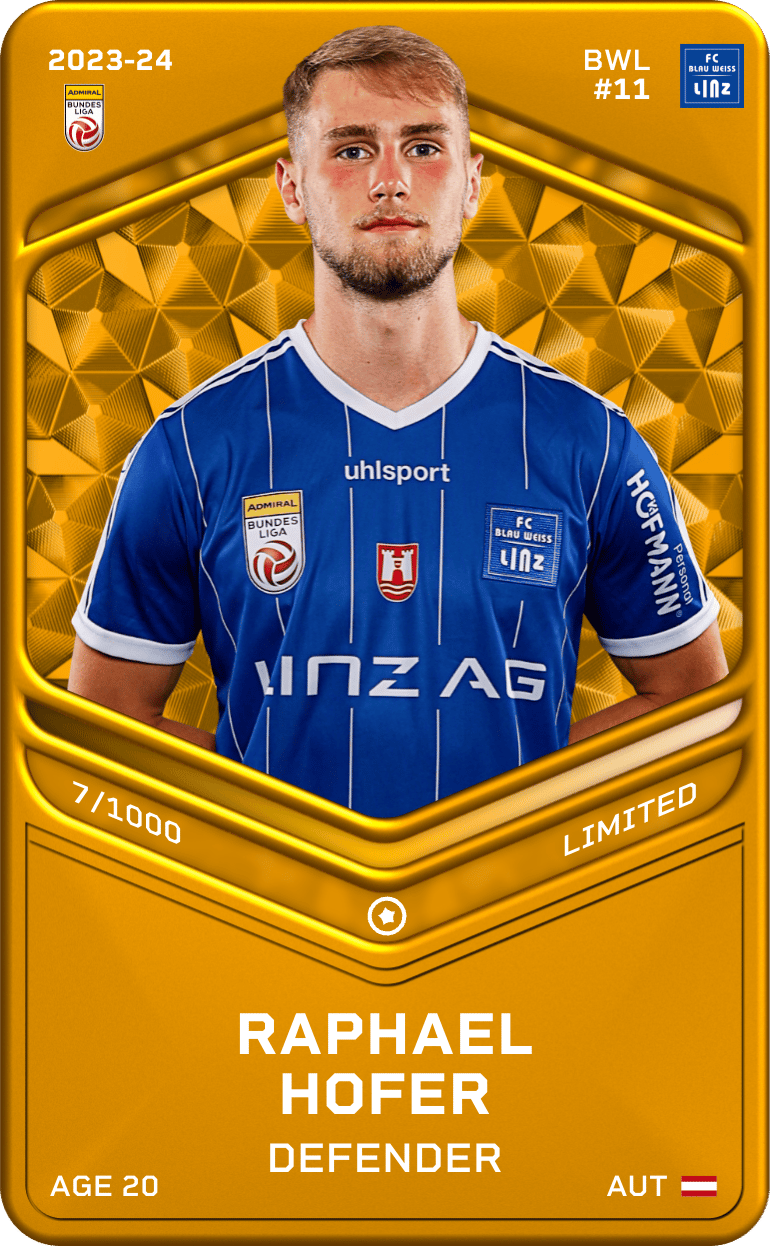Raphael Hofer 2023-24 • Limited 7/1000