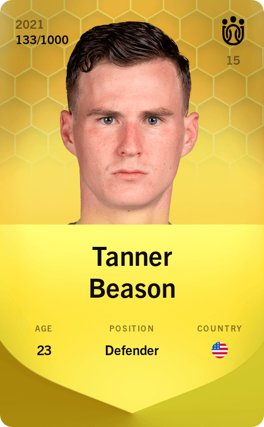Tanner Beason 2021-22 • Limited 133/1000