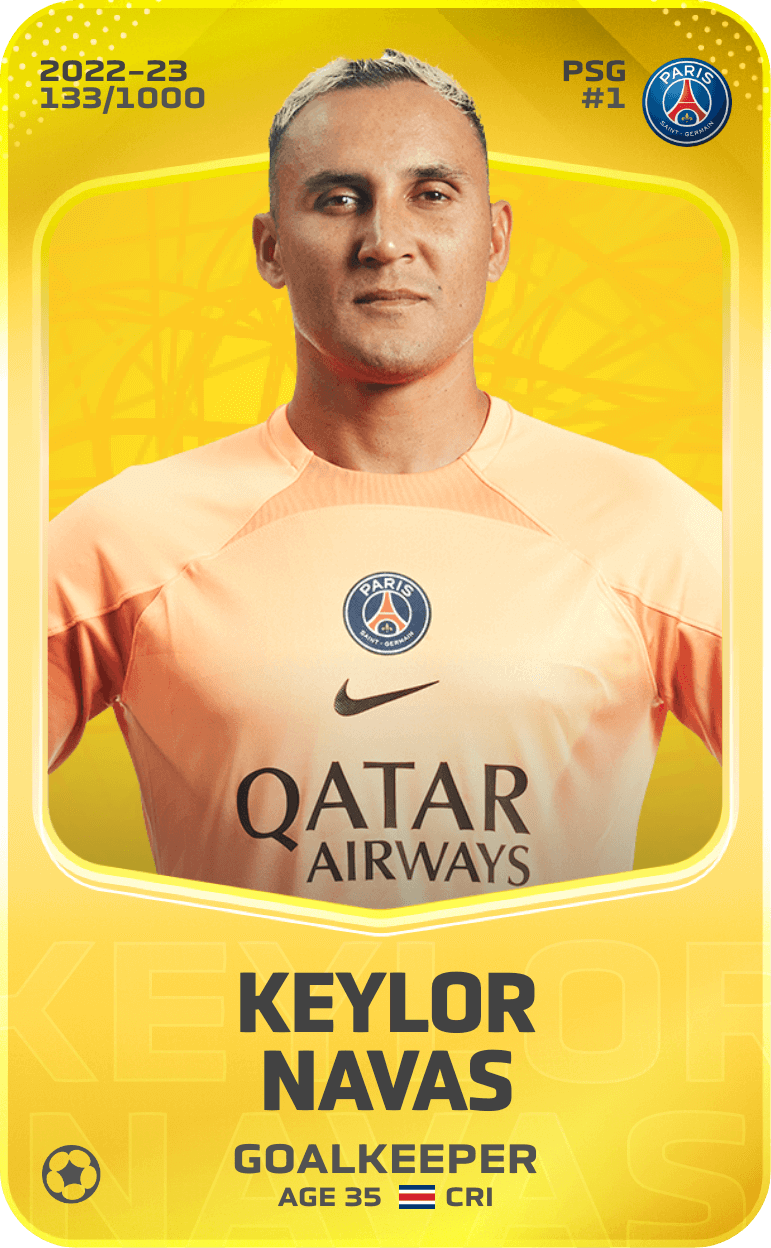 Keylor Navas 2022-23 • Limited 133/1000