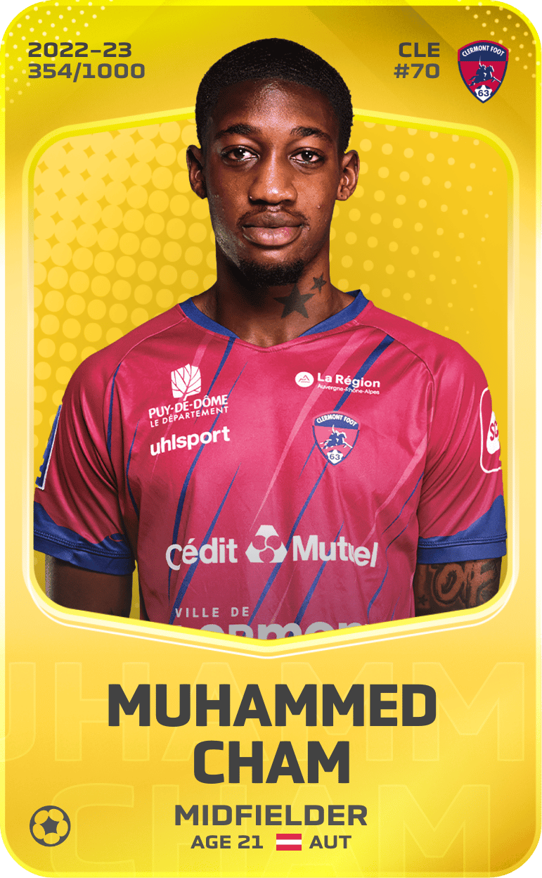 Muhammed Cham 2022-23 • Limited 354/1000