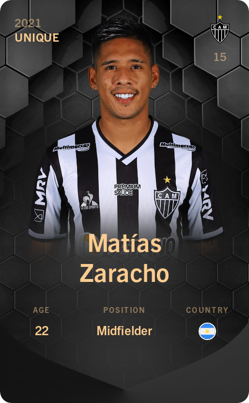 Sorare - Sorare Official - Matías Zaracho 2021-22 • Unique - NFT # 64269358102698863317598615190549199844287425932782507003860060291281854203373
