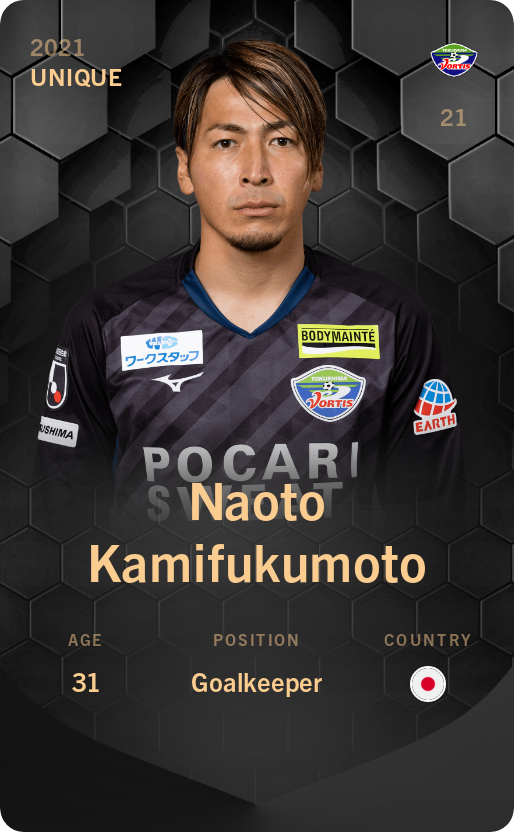 Sorare - Sorare Official - Naoto Kamifukumoto 2021-22 • Unique - NFT # 2822329804069626894253638277571583140816574506543116693039142131699159762257