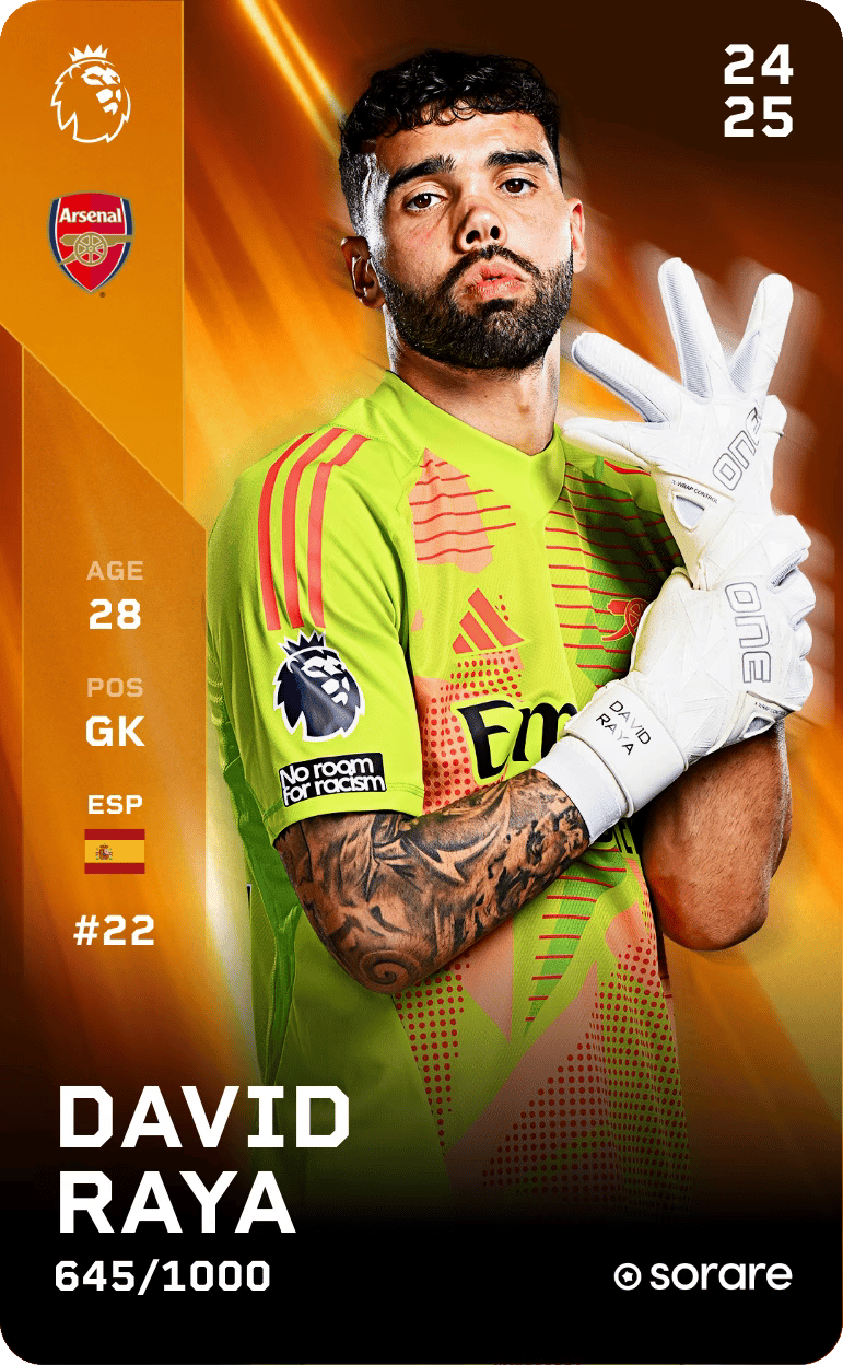 David Raya 2024-25 • Limited 645/1000