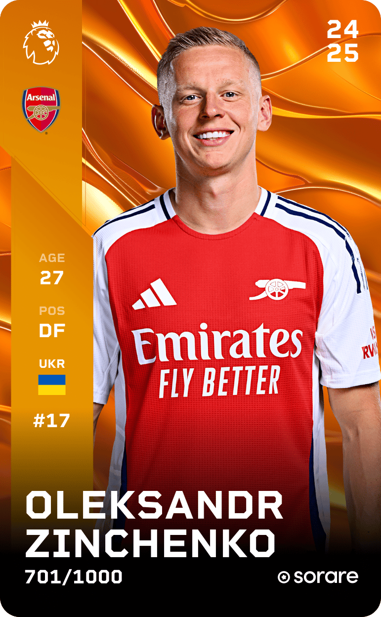 Oleksandr Zinchenko 2024-25 • Limited 701/1000