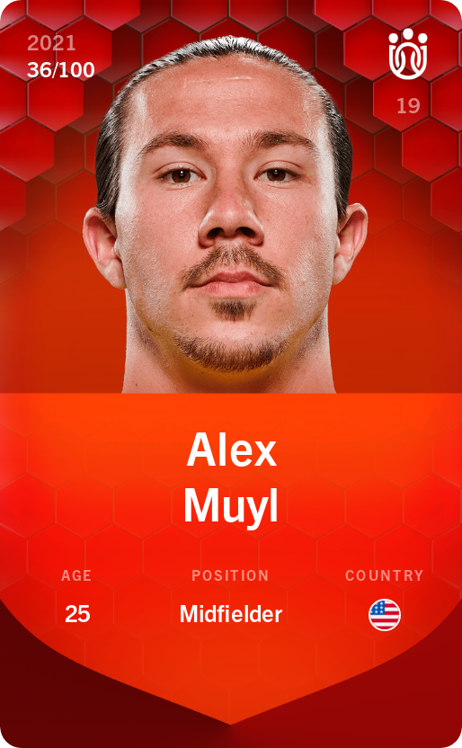 Sorare - Sorare Official - Alex Muyl 2021-22 • Rare 36/100 - NFT # 91162806409787103616668682433533271982017846170424008406479773171472340843797