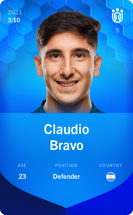 Sorare - Sorare Official - Claudio Bravo 2021-22 • Super Rare 3/10 - NFT # 39071989765940541929945440749653491421672550538350700296835190247043861246527