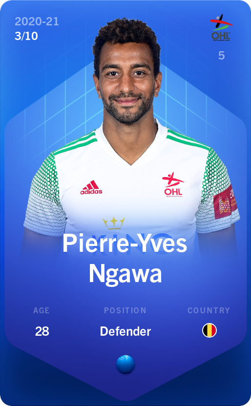 Sorare - Sorare Official - Pierre-Yves Ngawa 2020-21 • Super Rare 3/10 - NFT # 106282810010019199465656720472275353877321922611631746289100541885051714258690