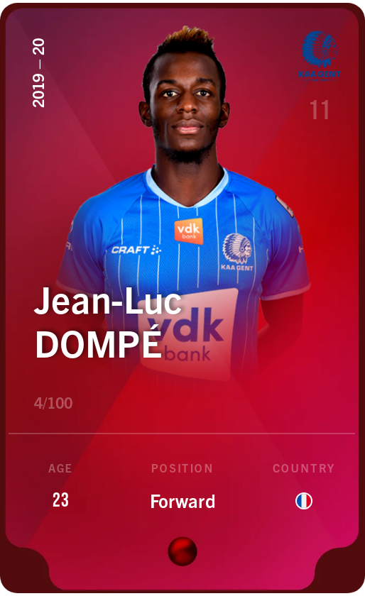 Sorare - Sorare Official - Jean-Luc Dompé 2019-20 • Rare 4/100 - NFT # 15153394696258227183299010665034664301612652068540361716325609935039707907401