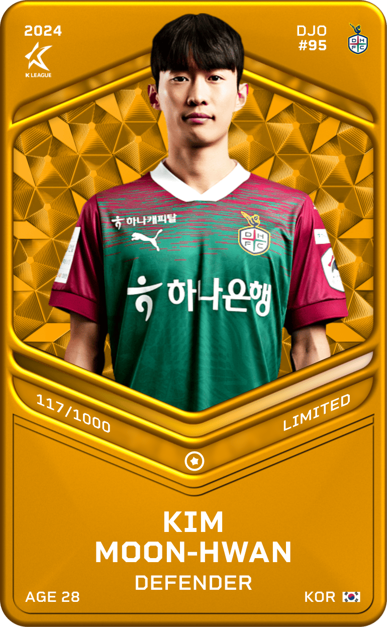 Kim Moon-Hwan 2024-25 • Limited 117/1000