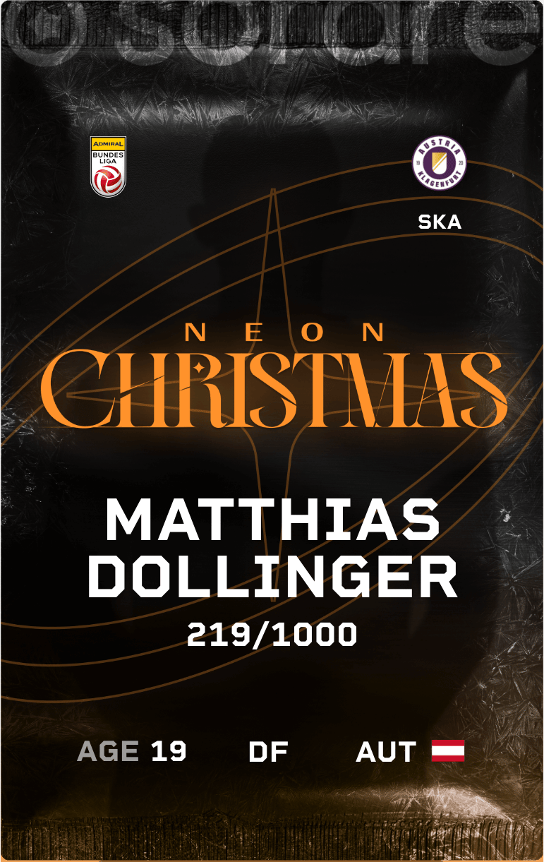 Matthias Dollinger 2024-25 • Limited 219/1000