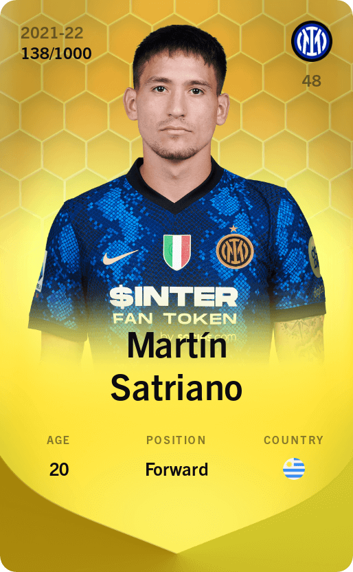 Martín Satriano 2021-22 • Limited 138/1000