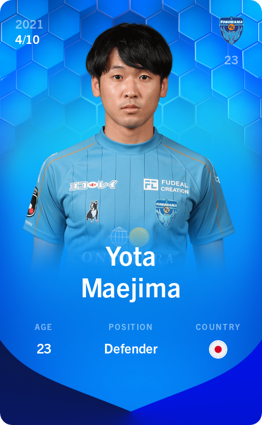 Sorare - Sorare Official - Yota Maejima 2021-22 • Super Rare 4/10 - NFT # 112954569453612885198026060239201544836079664997243912209117327966409259781
