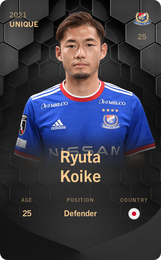 Sorare - Sorare Official - Ryuta Koike 2021-22 • Unique - NFT # 64082969948531004516174965195187898504906970287226323877286142017245414850184