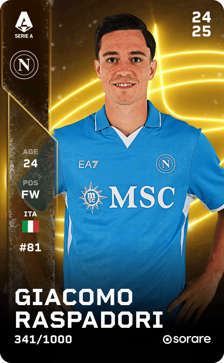 Giacomo Raspadori 2024-25 • Limited 341/1000
