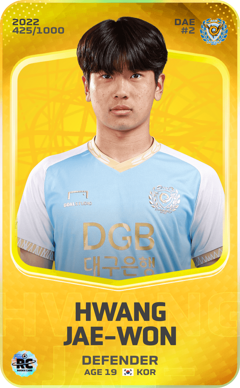 Hwang Jae-Won 2022-23 • Limited 425/1000
