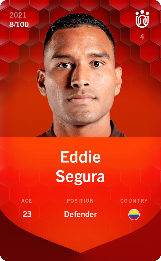 Sorare - Sorare Official - Eddie Segura 2021-22 • Rare 8/100 - NFT # 11676566792123248350982860691865786291018381135159269573872331290509400933203