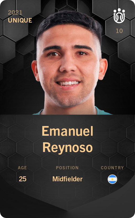 Sorare - Sorare Official - Emanuel Reynoso 2021-22 • Unique - NFT # 12628643727538705062150229330936215523798978799064252258351119555412422153515