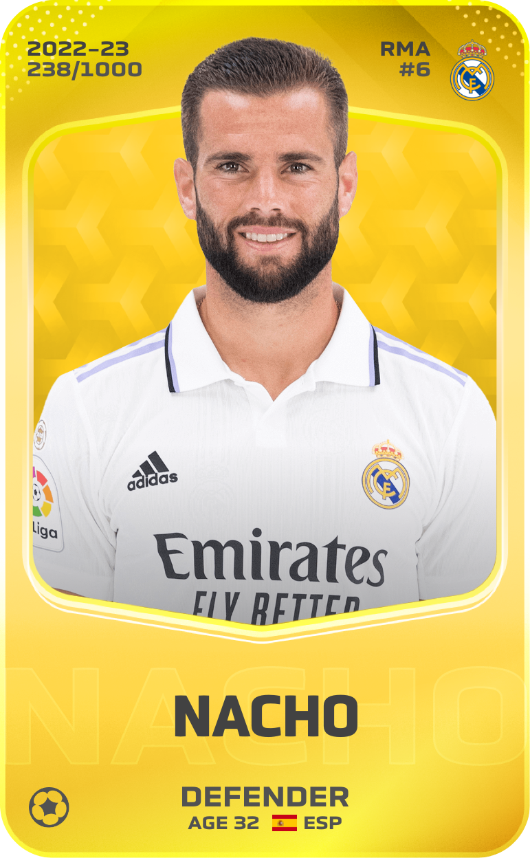 Sorare - Sorare Official - Nacho 2022-23 • Limited 238/1000 - NFT # 25787203283220561704239984744437208866098361028613987614617761574749599573740