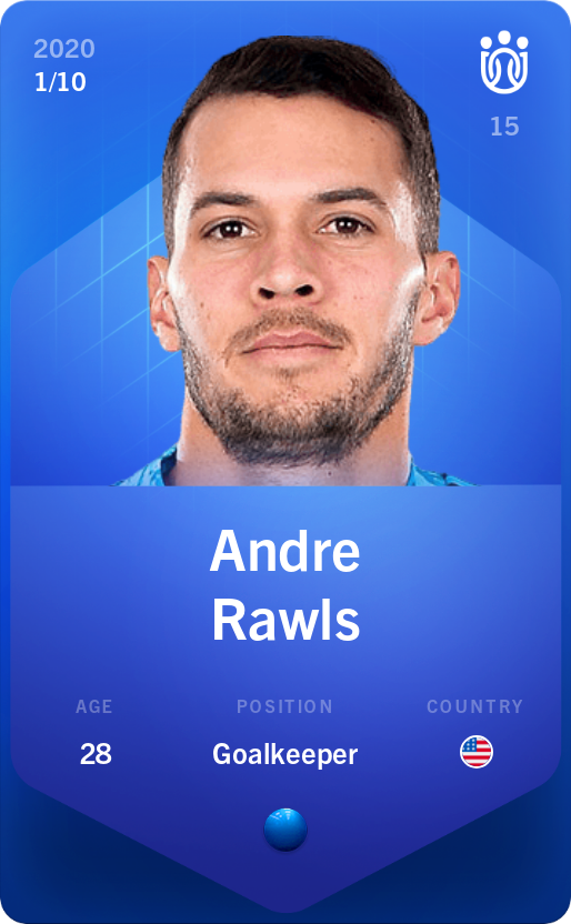 Sorare - Sorare Official - Andre Rawls 2020-21 • Super Rare 1/10 - NFT # 23840919312823214015147573951909294528752677663515943099882261355138541990199