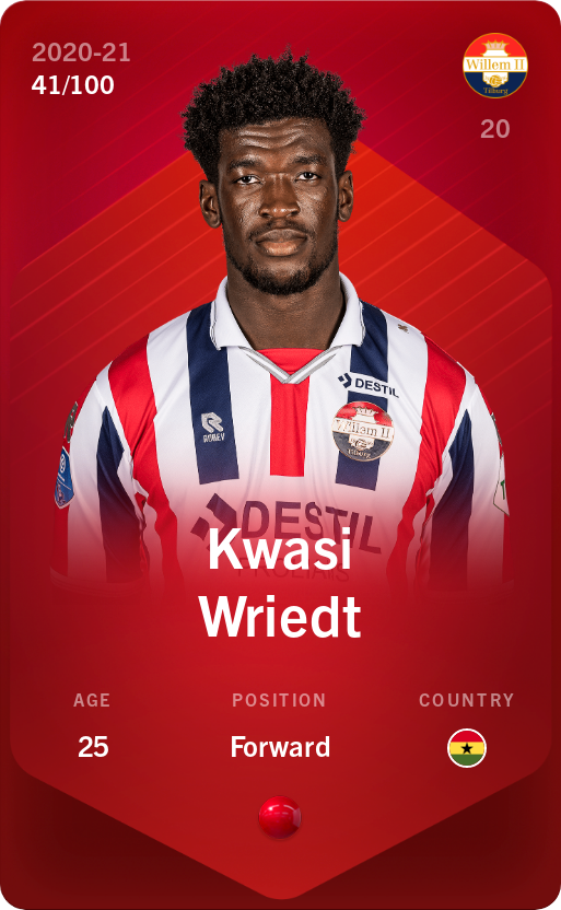 Sorare - Sorare Official - Kwasi Wriedt 2020-21 • Rare 41/100 - NFT # 13263984546639460316126857061659912005990814175198677019254544153989063316498