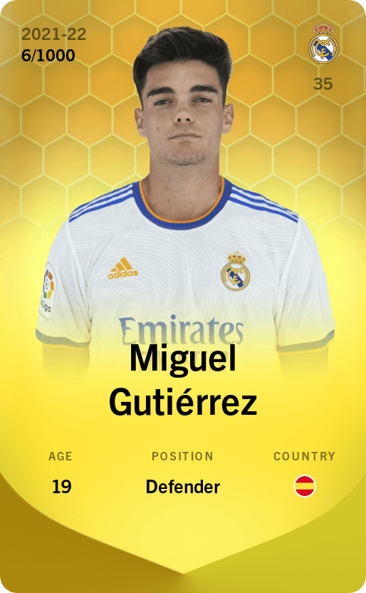 Miguel Gutiérrez 2021-22 • Limited 6/1000
