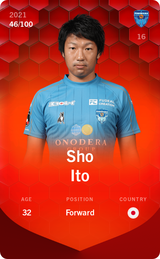 Sorare - Sorare Official - Sho Ito 2021-22 • Rare 46/100 - NFT # 84287312546432804249247337608102963351174082876657216267746819304264555470874