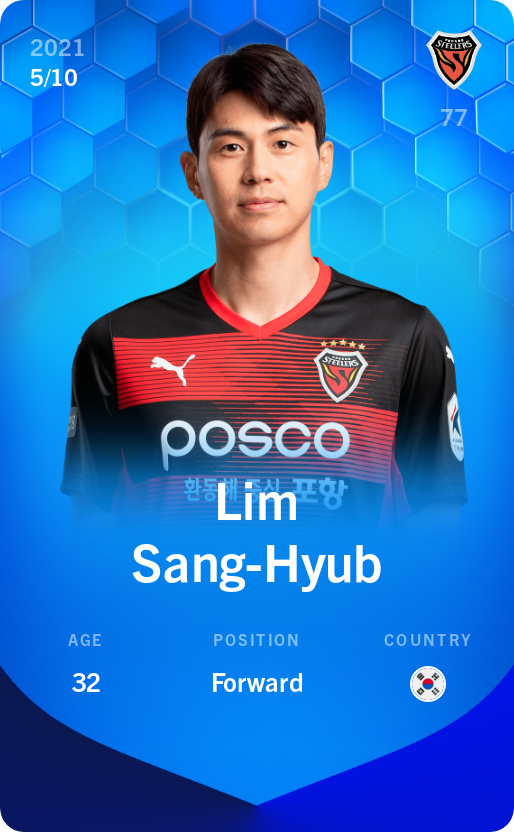 Sorare - Sorare Official - Lim Sang-Hyub 2021-22 • Super Rare 5/10 - NFT # 52819431060559788973339961796563695897594284920576018306939857575026574664054