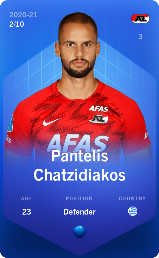 Sorare - Sorare Official - Pantelis Chatzidiakos 2020-21 • Super Rare 2/10 - NFT # 22227394401862640931396841288797782443478717828770303630076834710621309652376